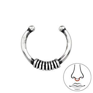 Sterling Silver Bali Nose Ring